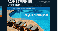 Desktop Screenshot of adamsswimmingpool.com